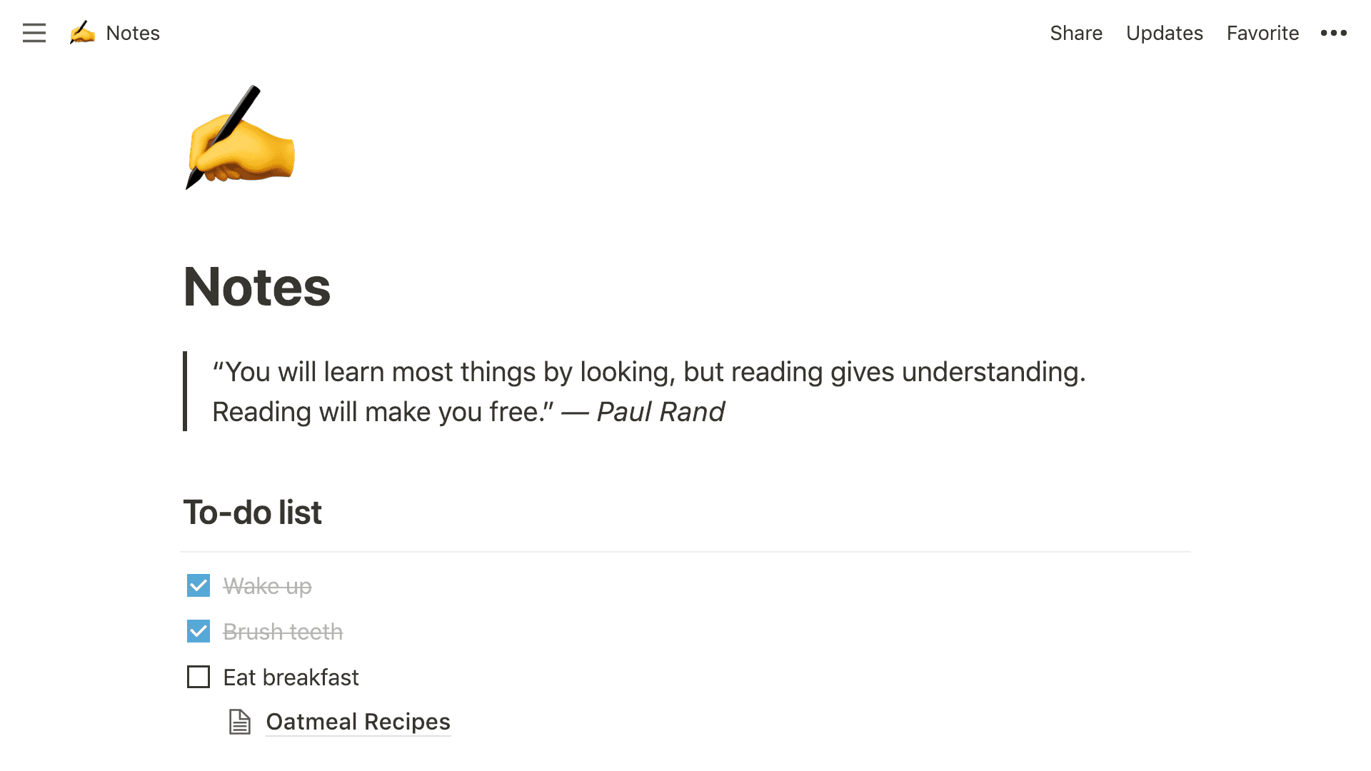 Notionのスクリーンショット