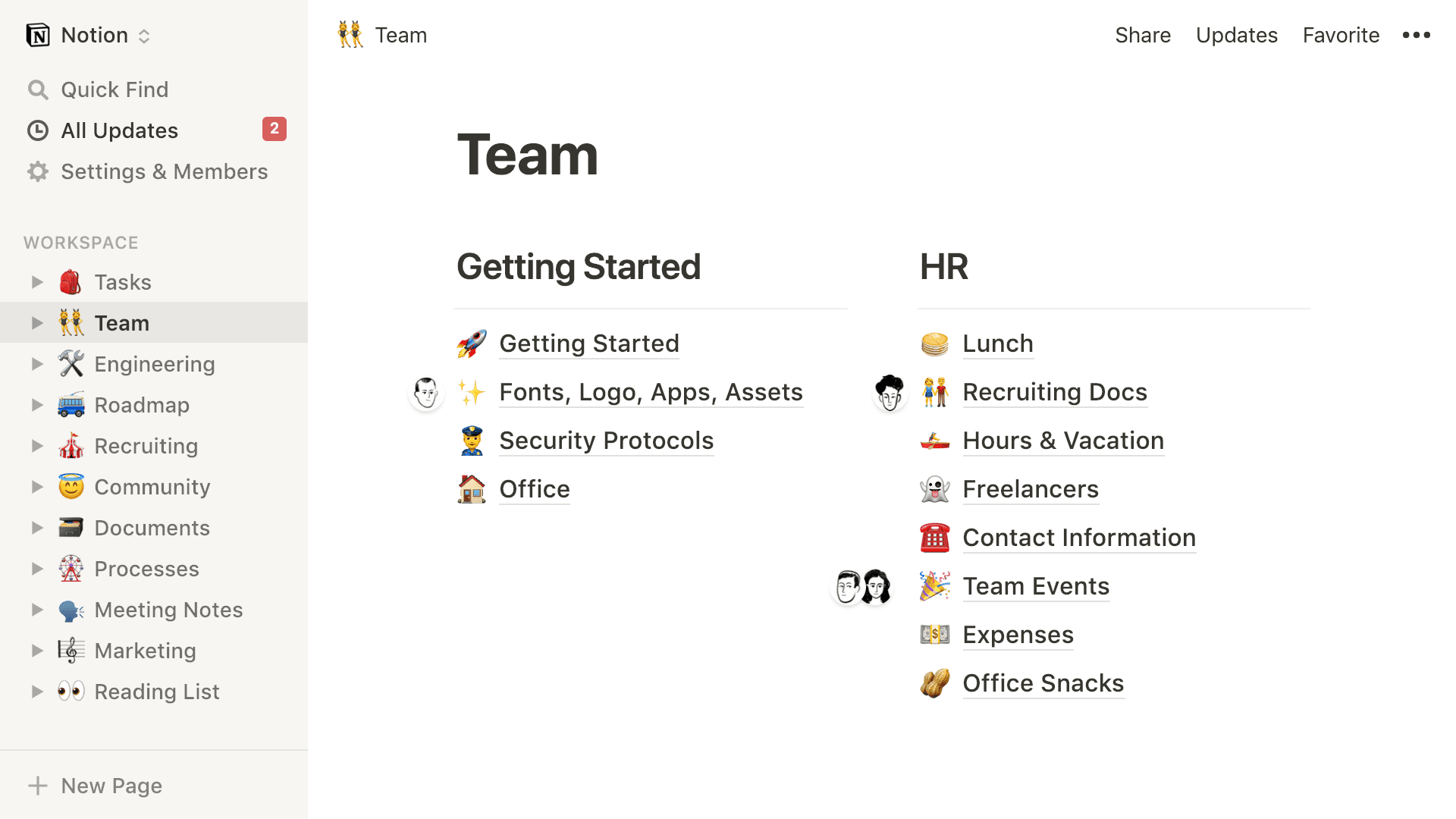 Notionのスクリーンショット
