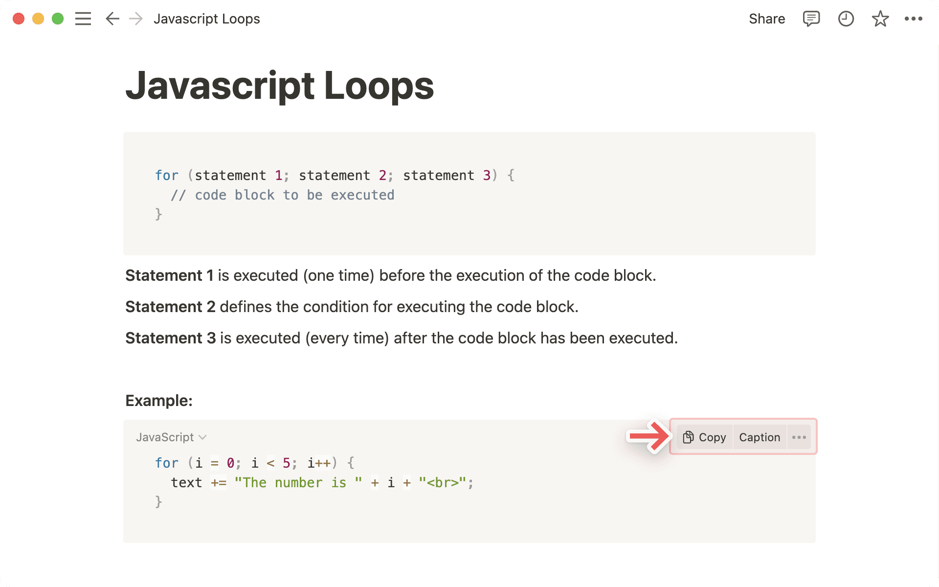 コピーとキャプション