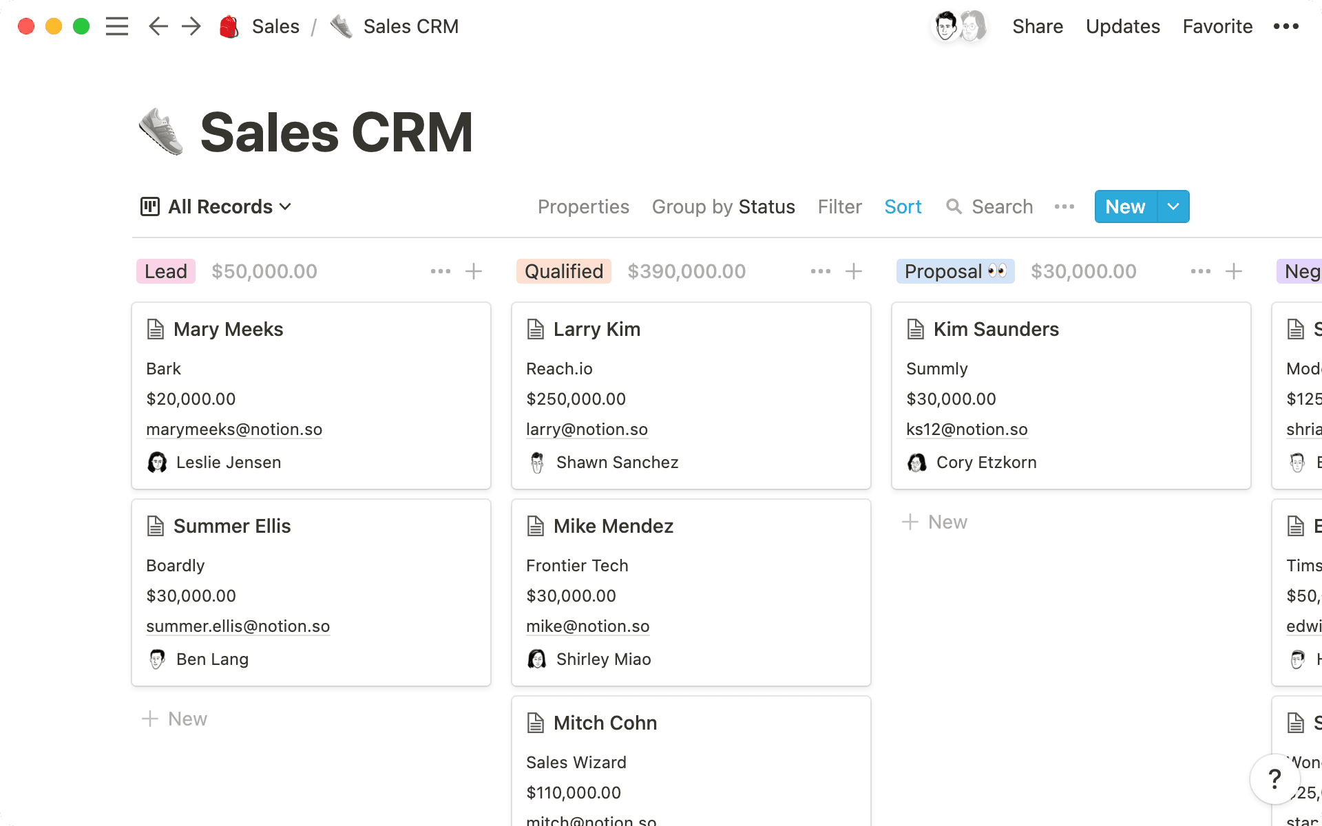 Keep other relevant information in your pages with email, phone, and URL properties.