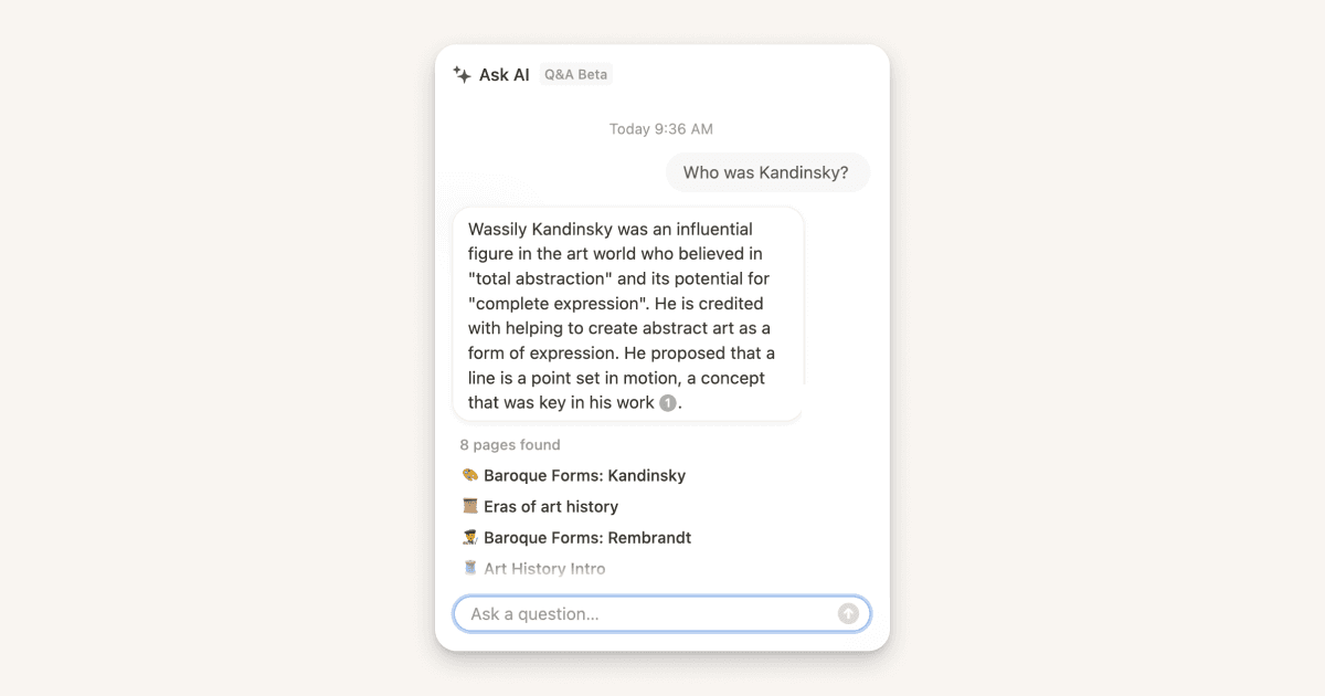 Q&Aで個人の情報ライブラリから新たな洞察を得る