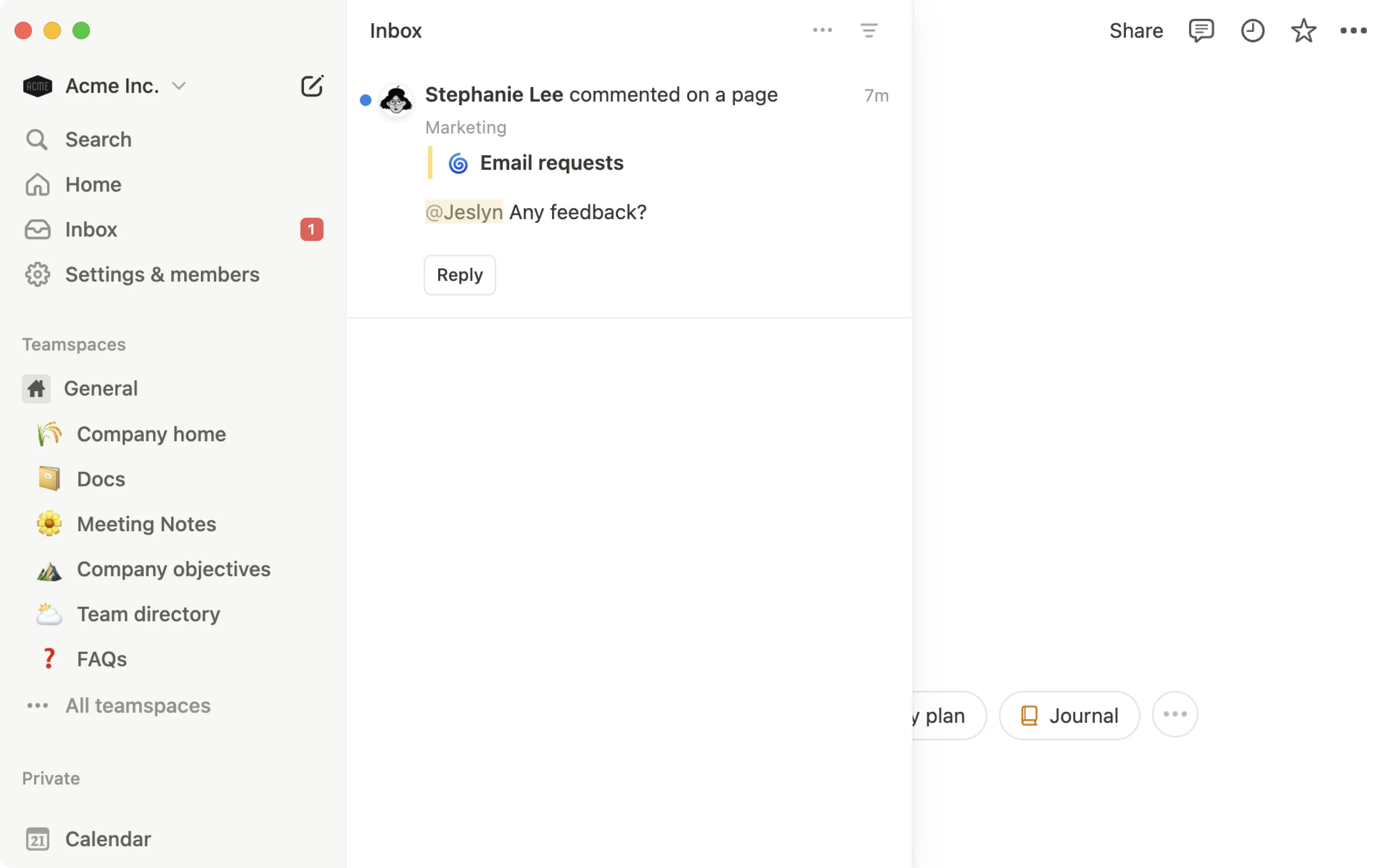 アップデートと通知: Hero
