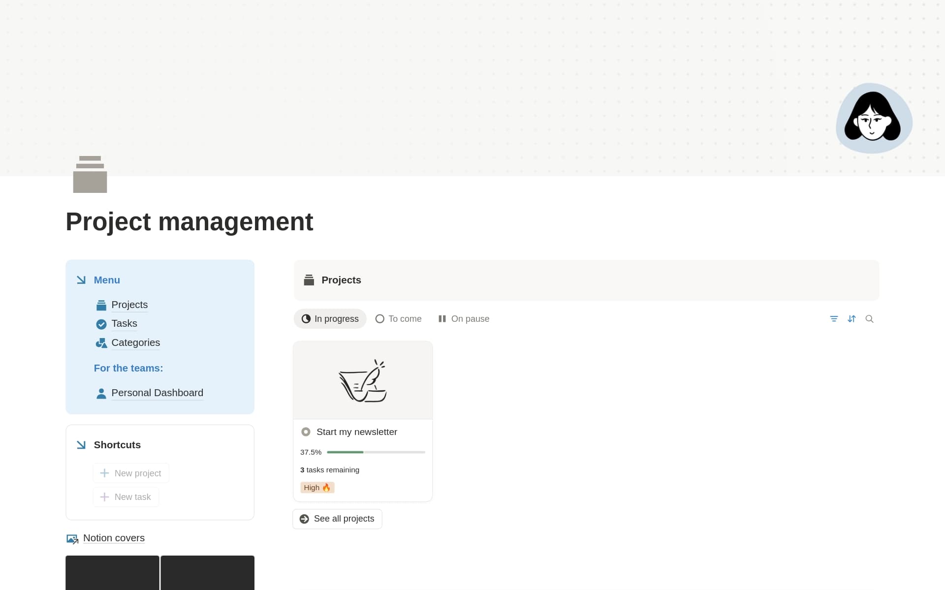 צילום מסך של אוסף Build your business in Notion מאת Notion